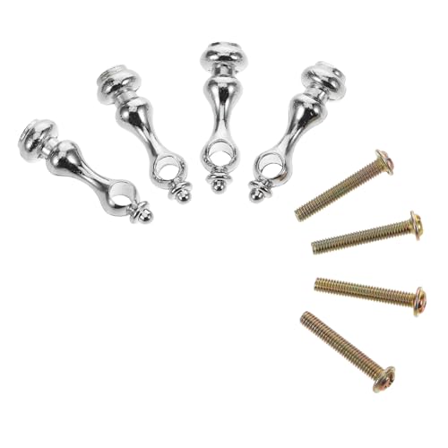 MUCKLILY 4stücke Glasgeländerverbinder Aus Metall Glasgeländerspindeln Für Innenbereich Metallspindeln Für Möbel Und Geländer Für Weinschränke Und Servierwagen von MUCKLILY