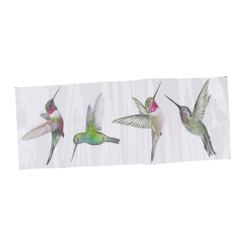 MUCKLILY 4Stücke Hummingbird Fensteraufkleber Elektrostatische Kollisionsschutz Sticker Dekorative Glasfenster Aufkleber für Wohnzimmer und Schlafzimmer von MUCKLILY