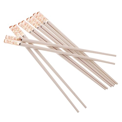 MUCKLILY 5 Paare Japanische Legierung Essstäbchen Rutsch Wiederverwendbar Küchen Essstäbchen Für Zuhause Restaurant MUCKLILY 5 Paare Japanische Legierung Essstäbchen Rutsch Wiederverwendbar Küchen Essstäbchen Für Zuhause Restaurant von MUCKLILY