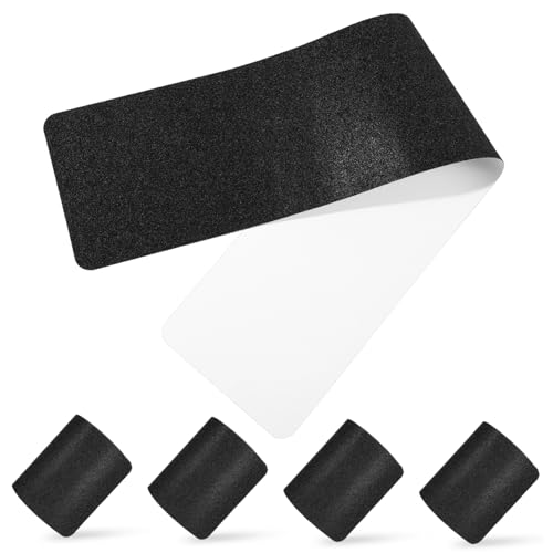 MUCKLILY 5 Stück Anti-Rutsch-Streifen Übergang Beständig Schritt Tritt Matten Selbstklebende Treppenpolster Nicht -Skid -Band Teppichläufer für Treppen Anti-Rutsch-Band PVC von MUCKLILY