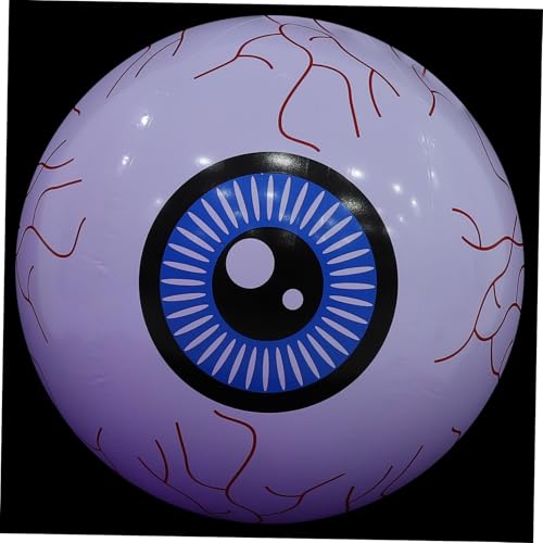 MUCKLILY 5 Stück Aufblasbare LED Halloween Augen Deko Bunte Farbwechsel Lichter Wetterfeste Partybeleuchtung für Garten Pool Gruselige Außen Dekoration für Halloween Feier von MUCKLILY