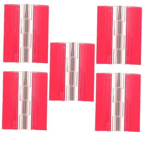 MUCKLILY 5 Stück Selbstklebende Acrylscharniere Multifunktionale Transparente Scharniere für Diy Projekte Klavierboxen Aquarien Kabinetts und Geräuschlos Verwenden von MUCKLILY