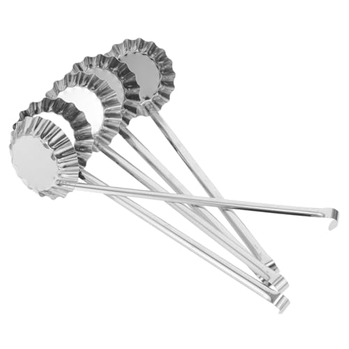 MUCKLILY 5 Stück Teiliges Frittierlöffel mit Langem Griff Antihaft Öllöffel für Selbstgemachte Snacks Wie Radieschenkuchen Kartoffelküchle und Krabbentörtchen Küchenutensilien von MUCKLILY