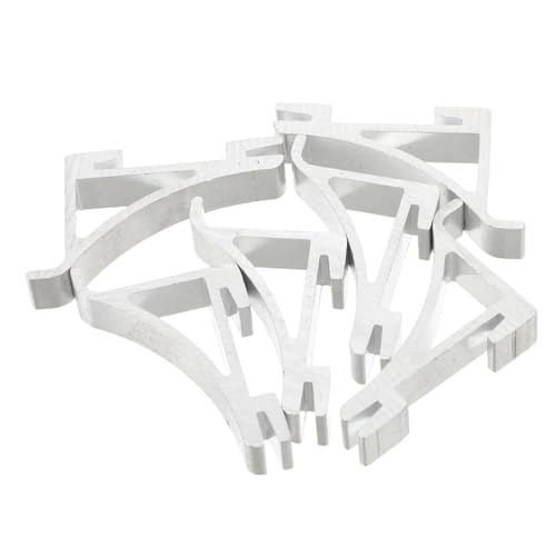 MUCKLILY 6 Stück Aluminium Kühlschrank Regal Clips Gefrierschrank Stützclips Sicherer Halt Robuste Lagerung Leicht zu Installieren Für Kühler und Rv Kühlschrank Zubehör von MUCKLILY