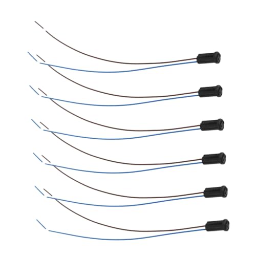 MUCKLILY 6 Stück Lampenfassung Kunststoff mit Ptfe draht Hitzebeständiger Mini LED Sockel für Niederspannung Vielseitig Einsetzbar in Wohn Gewerbebereichen Langlebiger Lampenhalter MUCKLILY 6 Stück Lampenfassung Kunststoff mit Ptfe draht Hitzebeständiger Mini LED Sockel für Niederspannung Vielseitig Einsetzbar in Wohn Gewerbebereichen Langlebiger Lampenhalter von MUCKLILY