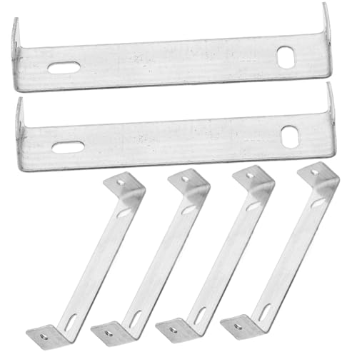 MUCKLILY 6 Stück Teiliges Deckenleuchten montageset mit Robusten Wandhalterungen Horizontal und Vertikal Montierbar Stabiler Eisenrücken für Sichere Befestigung von Innen Außenleuchten von MUCKLILY