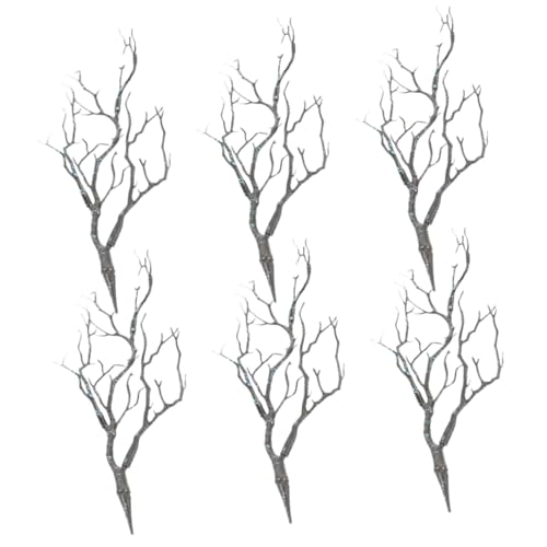 MUCKLILY 6 Stück Teiliges Künstliche Baumzweige in Lebhaftem Blau Verblassungsresistente DIY dekozweige für Blumenarrangements Dekorative Astzweige für Wohnraum Büro und Veranstaltungen von MUCKLILY