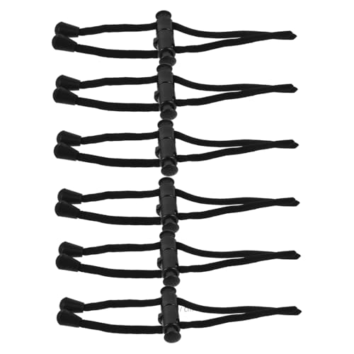 MUCKLILY 6 Stück Teiliges Verstellbares Nackenkissen Rope für Reisen Elastische Fixierbänder für Flugzeug Nackenkissen Einfach Anzupassen Leicht und Vielseitig für Erwachsene und Unterwegs von MUCKLILY
