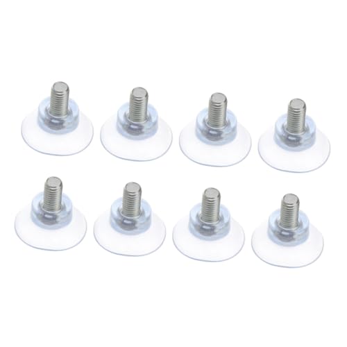 MUCKLILY 8 Stück PVC Saugnäpfe für Möbel und Glastische Transparente Kollisions Sauger aus Langlebigem PVC Wiederverwendbar Einfach zu Befestigen Entfernen für Dekoration und Organisation von MUCKLILY