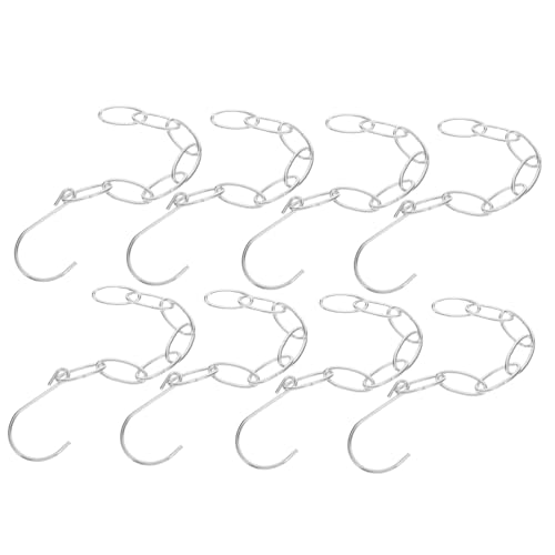 MUCKLILY 8 Stück Teiliges Metall Kleiderbügel Ketten organizer Platzsparend Robust für Kleiderschrank Schlafzimmer Büro Multifunktional Silber MUCKLILY 8 Stück Teiliges Metall Kleiderbügel Ketten organizer Platzsparend Robust für Kleiderschrank Schlafzimmer Büro Multifunktional Silber von MUCKLILY