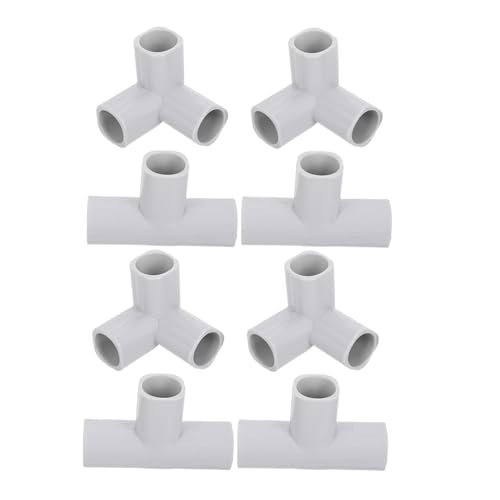 MUCKLILY 8 Stück Teiliges T förmige Verbinder aus Robustem Kunststoff Kompatibel als Ersatzteile für Sicherheitsgitter und Spielzäune Flexibel Anpassbar für Individuelle von MUCKLILY