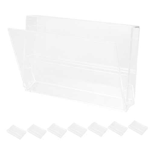 MUCKLILY 8 Stück Teiliges Transparentes Kassetten aufbewahrungsbox Vielseitiger Multifunktions Organizer mit Kompakter Platzsparender Aufbewahrung für Kassetten und Notizen Praktisches von MUCKLILY