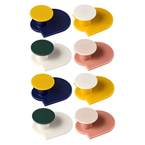 MUCKLILY 8 Stück Teiliges Wandhaken Selbstklebend Stark Haftend Ohne Bohren Für Kleidung Handtücher Schlüssel Abs Material Haushaltsschrank Organizer von MUCKLILY