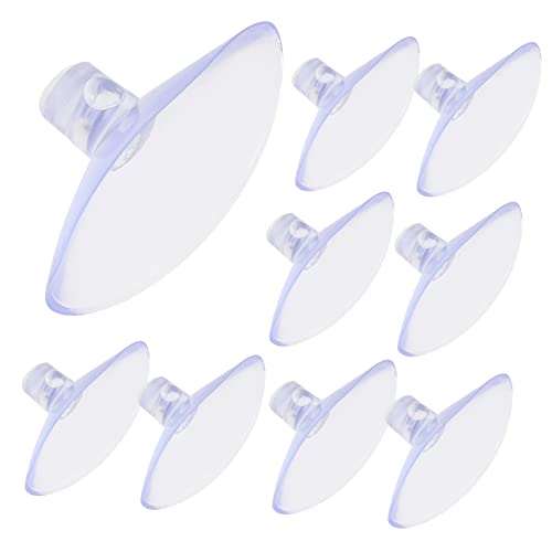 MUCKLILY 80 Stück Klare Kleine Saugnäpfe PVC Transparent Rutschfest für Fenster Fliesen Vielseitig für Haushalt Deko und Bad Einfach Anzubringen und Rückstandsfrei zu Entfernen von MUCKLILY
