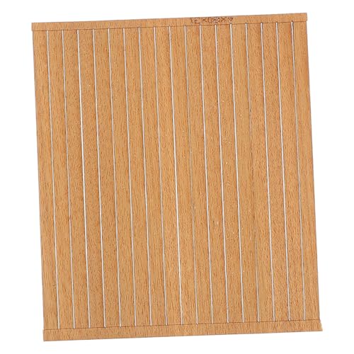 MUCKLILY 80 Stück Teiliges Mini Holzdeckstreifen aus Teakholz für DIY Bootsmodell Miniatur Fußboden Dekoration Einfach zu Montieren für Bastelprojekte ohne Werkzeuge von MUCKLILY