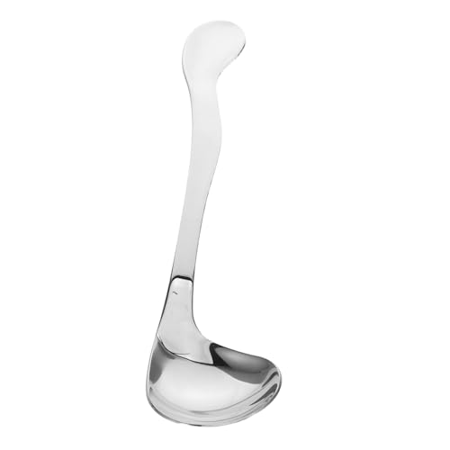 MUCKLILY Abgewinkelter Esslöffel Edelstahl mit Tiefem Löffelkopf für Senioren und Behinderte Ergonomischer Griff gegen Handzittern Adaptive Esshilfe für Unabhängiges Speisen Rechts von MUCKLILY