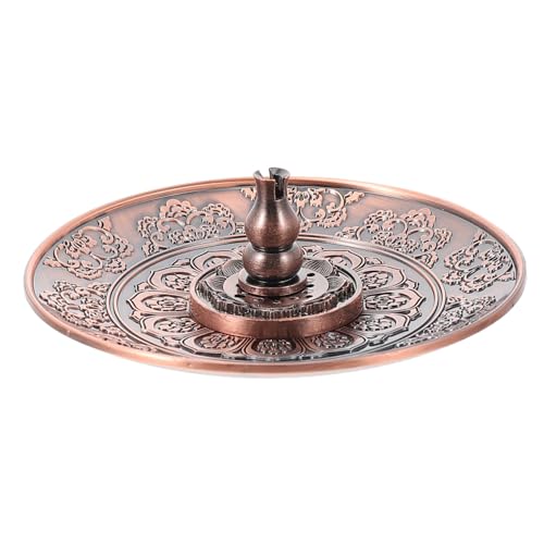 MUCKLILY Aromatherapie Räucherschale Lotusdesign Mehrfachfunktionaler Räucherstäbchenhalter für Wohn Meditationsraum Elegantes Handgefertigtes Zen dekor mit Ascheauffangfunktion von MUCKLILY