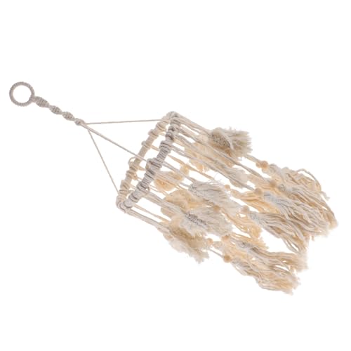 MUCKLILY Boho Makramee Lampenschirm aus Baumwollseil Abnehmbar und Einfach zu Reinigen Warmes Licht Stilvoller Deckenlampen Ersatz Handgefertigtes Wohnzimmer Schlafzimmer Zubehör MUCKLILY Boho Makramee Lampenschirm aus Baumwollseil Abnehmbar und Einfach zu Reinigen Warmes Licht Stilvoller Deckenlampen Ersatz Handgefertigtes Wohnzimmer Schlafzimmer Zubehör von MUCKLILY