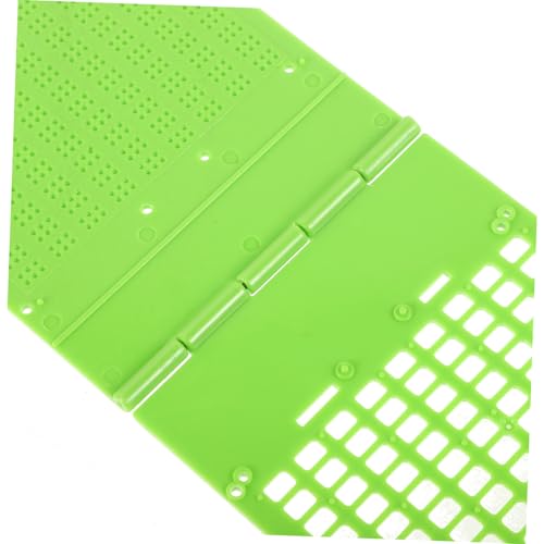 MUCKLILY Braille Schreibtafel Kunststoff Lernhilfe für Sehbehinderte Inklusive Stift Grün für Brailleschrift Lernende und Sehbehinderte von MUCKLILY