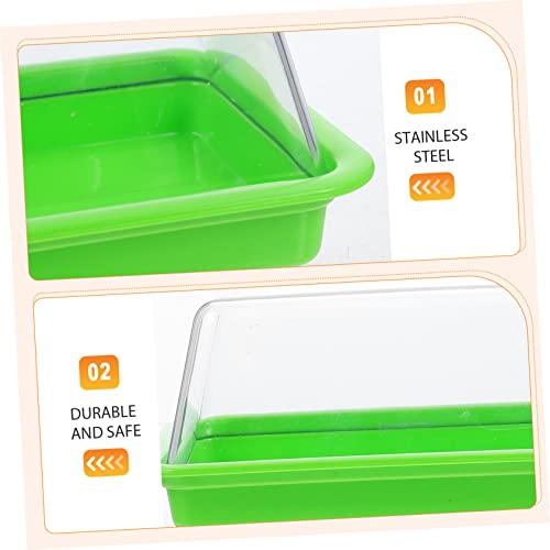 MUCKLILY Butter Aufbewahrungsbox mit Edelstahlmesser Butterbehälter mit Deckel Mehrzweck Butterdose für Kühlschrank und Servieren Robust Leicht zu Reinigen in Grün MUCKLILY Butter Aufbewahrungsbox mit Edelstahlmesser Butterbehälter mit Deckel Mehrzweck Butterdose für Kühlschrank und Servieren Robust Leicht zu Reinigen in Grün von MUCKLILY