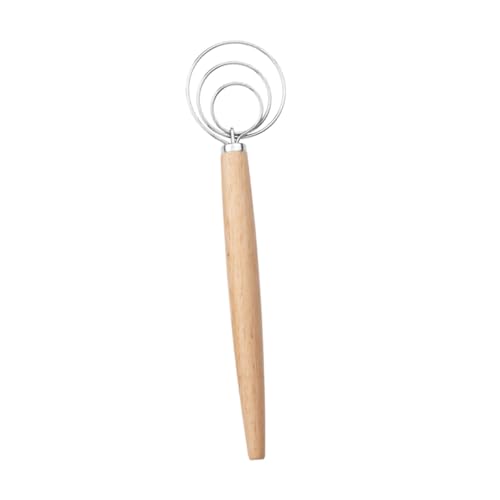 MUCKLILY Dänischer Teigbesen mit Holzgriff Edelstahl Spiralen Manuell Teigmischer für Brotbacken Rutschfester Griff Geeignet für Küche Bäckerei Hobbybäcker und Profis Wiederverwendbar MUCKLILY Dänischer Teigbesen mit Holzgriff Edelstahl Spiralen Manuell Teigmischer für Brotbacken Rutschfester Griff Geeignet für Küche Bäckerei Hobbybäcker und Profis Wiederverwendbar von MUCKLILY