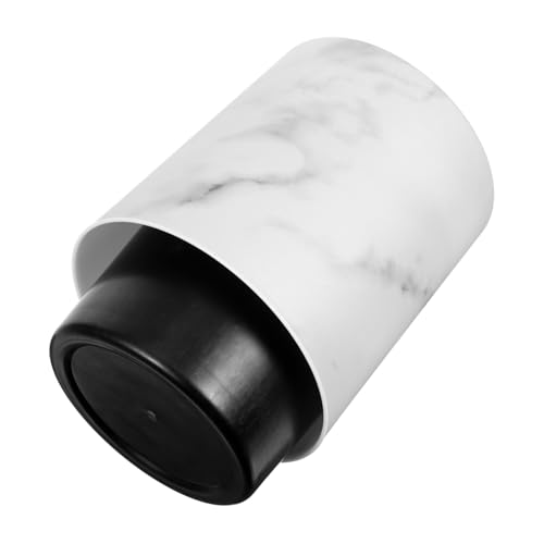 MUCKLILY Desktop Mülleimer mit Marmor Design Eleganter Abfallkorb für Büro Bad und Zuhause Robuster Leicht zu Reinigender Abfalleimer für Schreibtisch und Praktischer Mülleimer für von MUCKLILY