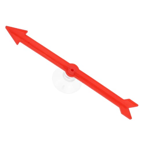 MUCKLILY Drehen Großer Spinnpfeil Für Spiel Pfeilspiel Spielpfeil Saugnapfpfeile Mit Saugnäpfen Pfeile Für Partyspiel -requisiten Spinning Für Das Spiel Rot Plastik von MUCKLILY