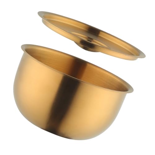 MUCKLILY Edelstahl Dampf eierschale mit Deckel Dickwandige Multifunktionsschüssel für Zuhause Restaurant und Camping Schnelle Wärmeleitung Einfache Reinigung Praktische Küchenversorgung von MUCKLILY