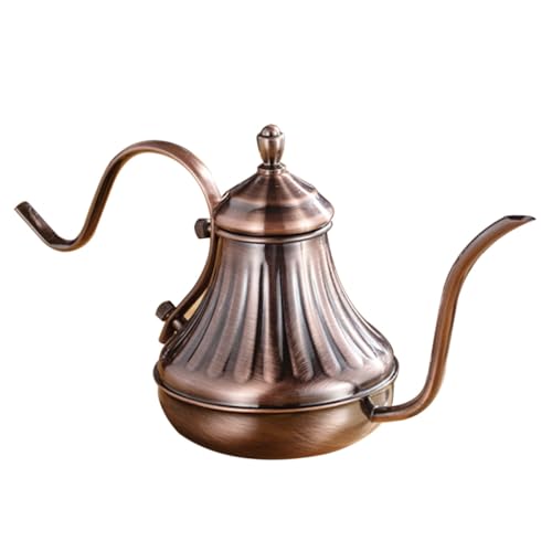 MUCKLILY Edelstahl Handbrüh kaffeekanne mit Langem Ausguss Feine Verarbeitung Poliert Ergonomischer Griff Tropffreies Ausgießen für Küche Büro und Teehaus MUCKLILY Edelstahl Handbrüh kaffeekanne mit Langem Ausguss Feine Verarbeitung Poliert Ergonomischer Griff Tropffreies Ausgießen für Küche Büro und Teehaus von MUCKLILY