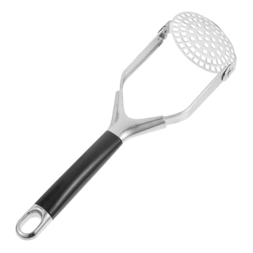 MUCKLILY Edelstahl Kartoffelstampfer mit Rutschfestem Griff Ergonomischer Haushalts kartoffelpresse Vielseitig für Kartoffelpüree Süßkartoffeln Kürbis Einfach zu Reinigen und Aufzuhängen von MUCKLILY