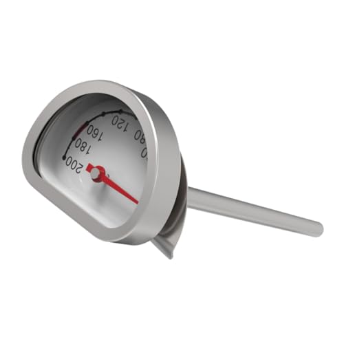 MUCKLILY Edelstahl Öltemperaturthermometer mit Halterung Hitzebeständig Präzise Messung Kompakt Leicht Küchengerät zum Frittieren und Kochen von Speisen von MUCKLILY