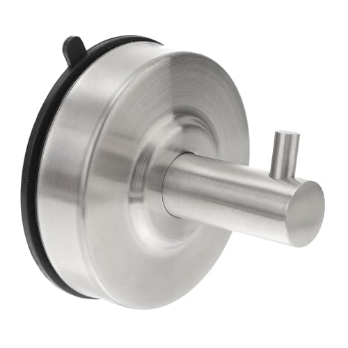 MUCKLILY Edelstahl Saugnapf Haken ohne Bohren Leistungsstarker Vakuum Handtuchhalter für Badezimmer und Küche Rostfrei Wandmontiert Einfach Anzubringen Vielseitig für Glatte Oberflächen von MUCKLILY