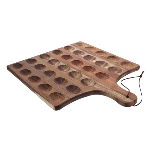 MUCKLILY Eierplatte Eierteller Für Gefüllte Eier Eier-serviertablett Teuflische Eierspeise Teuflische Eierbehälter Teufelsei-tablett Teuflische Eierteller Servierplatte Holz Kaffee MUCKLILY Eierplatte Eierteller Für Gefüllte Eier Eier-serviertablett Teuflische Eierspeise Teuflische Eierbehälter Teufelsei-tablett Teuflische Eierteller Servierplatte Holz Kaffee von MUCKLILY