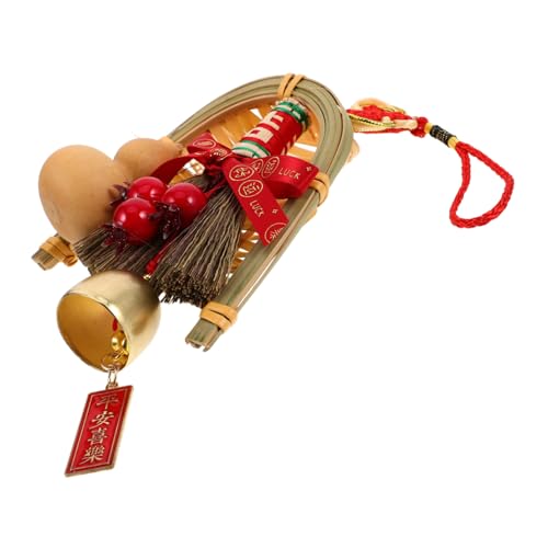 MUCKLILY Einweihungsdekoration Als Wandbehang Feng-Shui-kürbis-Ornament Neujahrsgeschenk Chinesischer Wu-lu-kürbis Bonsai-baumschmuck Glockenanhänger Für Den Weihnachtsbaum Rot Eisen MUCKLILY Einweihungsdekoration Als Wandbehang Feng-Shui-kürbis-Ornament Neujahrsgeschenk Chinesischer Wu-lu-kürbis Bonsai-baumschmuck Glockenanhänger Für Den Weihnachtsbaum Rot Eisen von MUCKLILY