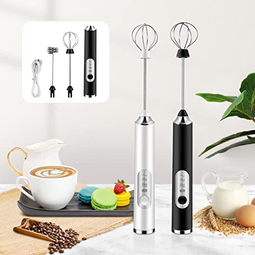 MUCKLILY Elektrischer Milchaufschäumer Handheld mit Gang Automatik USB Wiederaufladbar für Kaffee Eier und Matcha Tragbar und Leicht Langlebiges Design aus von MUCKLILY