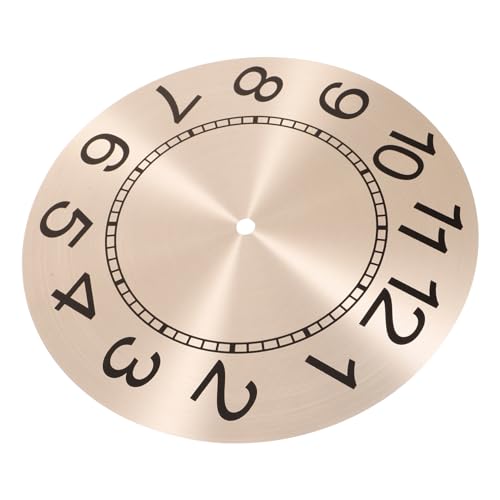 MUCKLILY Digitales Uhr-ziffernblatt Für Wanduhr Runde Ziffernblatt-aluminiumplatte Ersatz-uhrteil Für DIY-wanduhr Metallziffernblatt Für Uhrwerk Reparatur von MUCKLILY