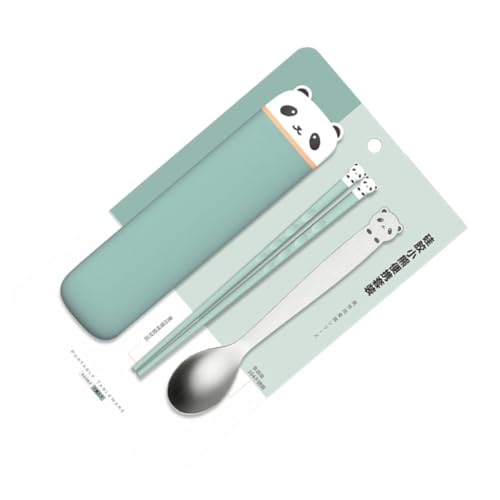 MUCKLILY Essstäbchen Set mit Bär motiv Wiederverwendbar Leichtes Tragbares Besteck mit Löffel und Aufbewahrungsbox Ergonomisch Geformt für Indoor und Outdoor Gebrauch MUCKLILY Essstäbchen Set mit Bär motiv Wiederverwendbar Leichtes Tragbares Besteck mit Löffel und Aufbewahrungsbox Ergonomisch Geformt für Indoor und Outdoor Gebrauch von MUCKLILY