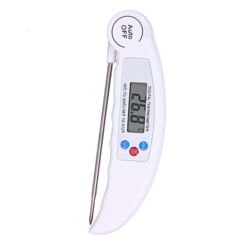 MUCKLILY Faltbares Bbq Thermometer Präzises Fleischthermometer für Grill Küche Backen Sofortige Temperaturmessung für Lebensmittel und Getränke MUCKLILY Faltbares Bbq Thermometer Präzises Fleischthermometer für Grill Küche Backen Sofortige Temperaturmessung für Lebensmittel und Getränke von MUCKLILY