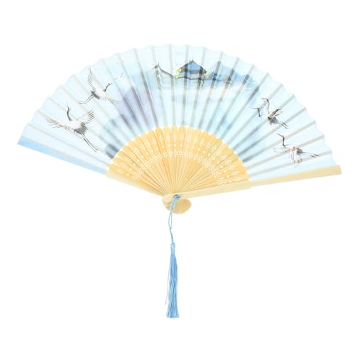 MUCKLILY Faltfächer Hochzeitsfans Chinesischer Faltbare Handfächer Handventilatoren Dekorative Handfächer Handheld-fans Handventilator Faltbar Handbemalter Fächer Quaste Japan Bambus Damen von MUCKLILY