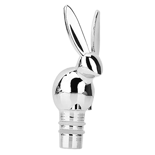 MUCKLILY Flaschenverschluss Mit Hasenkopf Metallweinkorker. Weinbewahrer Weinflaschenverschluss Flaschenverschluss Zu Ostern Osterwein Stecker Batterieschoner Zinklegierung Mutter Siegel von MUCKLILY
