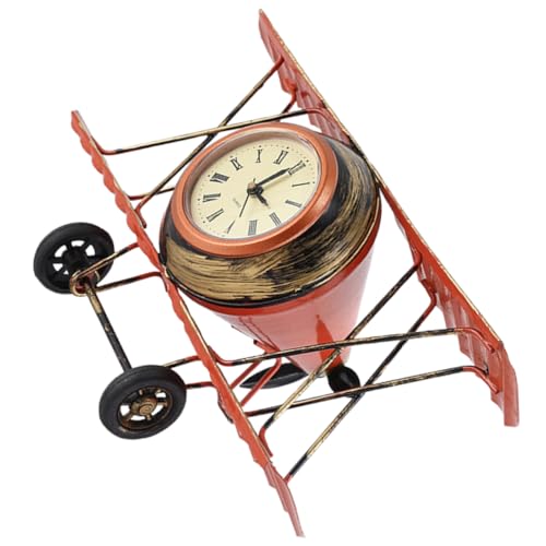 MUCKLILY Flugzeuguhr Ornamente Dekorative Heimuhr Flugzeug Vintage Uhr Wohnzimmer Modell Dekorative Tischuhr Neuartige Uhr Zimmer Büro Schreibtischuhr Elektronische MUCKLILY Flugzeuguhr Ornamente Dekorative Heimuhr Flugzeug Vintage Uhr Wohnzimmer Modell Dekorative Tischuhr Neuartige Uhr Zimmer Büro Schreibtischuhr Elektronische von MUCKLILY