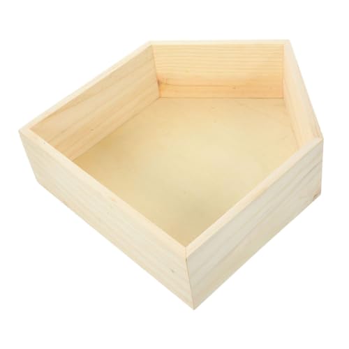 MUCKLILY Fünfeckiges Lagerregal Schlafzimmer Rustikale Schwebende Wandregale Regal Für Wohnzimmer Schlafzimmer Regal Für Wand Regal Für Büro Schwebendes Eckwandregal Holz von MUCKLILY