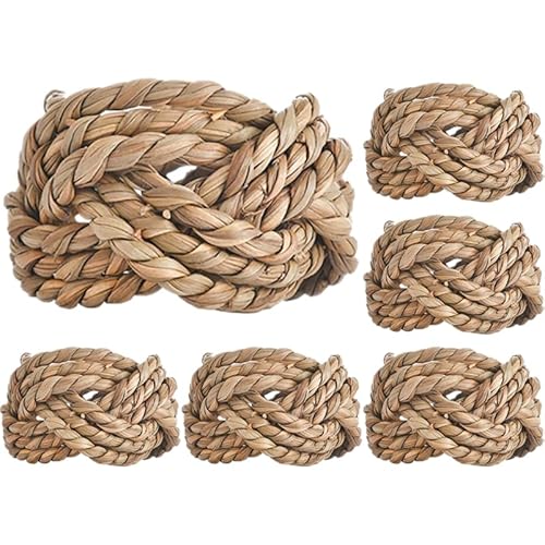 MUCKLILY Gewebte Serviettenringe für Esszimmer, Tischdekoration, Tischdekoration, Hochzeit, Serviettenringe, Weihnachten, Serviettenringe, geflochtene Jute, Serviettenringe, ländlicher Esstisch, MUCKLILY Gewebte Serviettenringe für Esszimmer, Tischdekoration, Tischdekoration, Hochzeit, Serviettenringe, Weihnachten, Serviettenringe, geflochtene Jute, Serviettenringe, ländlicher Esstisch, von MUCKLILY