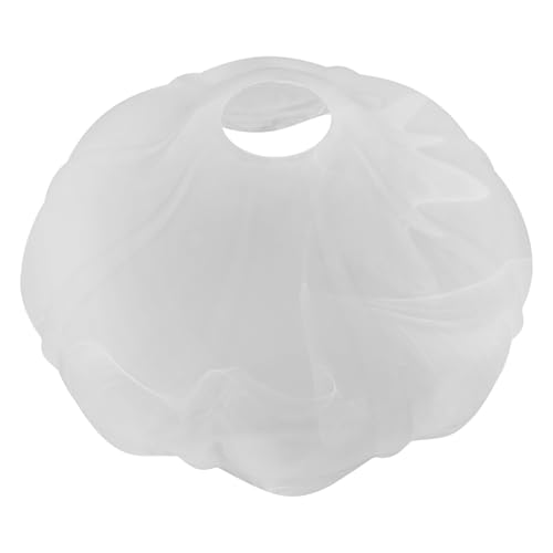 MUCKLILY Glas Lampenschirm Dekorativer Lampenschirm für Tischlampe und Deckenleuchte Elegant Feine Struktur Warme Ausstrahlung Leichtes Verschleißfestes Material für Pendelleuchte und von MUCKLILY