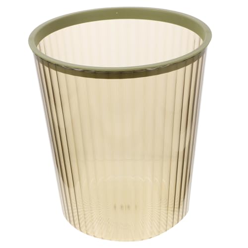 MUCKLILY Großer Transparenter Mülleimer mit Druckring Robuster Abfalleimer für Küche Bad Schlafzimmer Vielseitiger Papierkorb im Nordischen Stil Praktische Aufbewahrung für Haushalt und von MUCKLILY