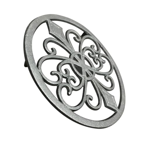 MUCKLILY Gusseisen Trivet Rund Dickes Vintage Design Hitzebeständiger Topfuntersetzer mit Dekorativem Hohlmuster für Küche Esstisch und Heimdekoration MUCKLILY Gusseisen Trivet Rund Dickes Vintage Design Hitzebeständiger Topfuntersetzer mit Dekorativem Hohlmuster für Küche Esstisch und Heimdekoration von MUCKLILY