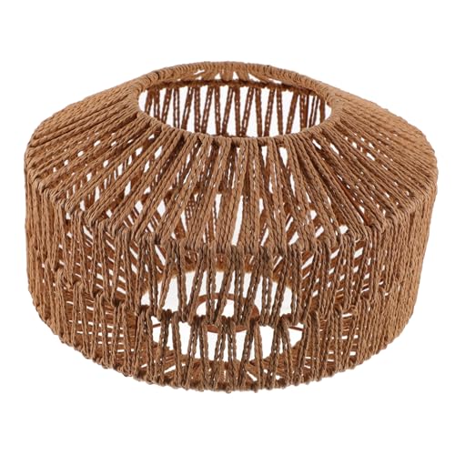 MUCKLILY Hängelampe Lampenschirm Retro stil Papierfaden Deckenleuchte Warmes Licht Flur Schlafzimmer Wohnzimmer Dekorative Bar Light Cover von MUCKLILY