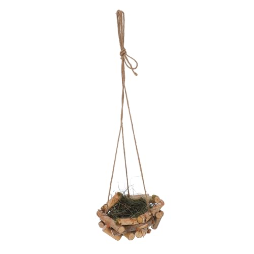 MUCKLILY Hängendes Gewebtes Vogelnest Für Garten Vogelnest-Dekoration Zum Aufhängen Nistmaterial Vögel Outdoor-Dekoration Natur-Accessoire Für Zuhause von MUCKLILY