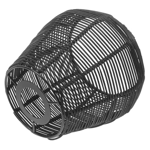 MUCKLILY Handgefertigter Geflochtener Rattan lampenschirm Pendelleuchte Rustikaler Boho stil Langlebiges Papier Metall material Vielseitig Einsetzbar für Wohnzimmer Esszimmer von MUCKLILY