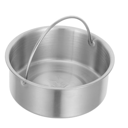 MUCKLILY Handlicher Dampfbowl mit Griff Multifunktionale Schüssel zum Dämpfen von Eiern und Suppen Leicht zu Reinigen Ergonomisch für Täglichen Gebrauch von MUCKLILY